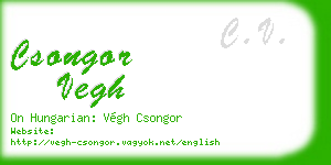 csongor vegh business card