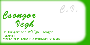 csongor vegh business card